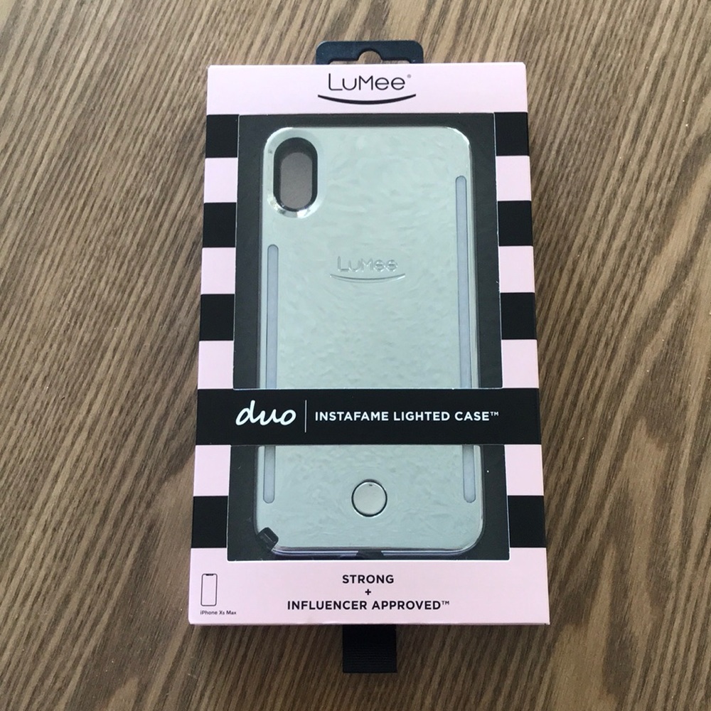 LuMee Duo Mirror iPhone XS Max Case - Silver